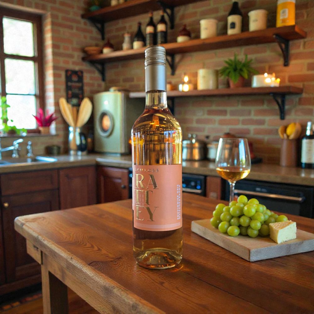 Souvignier gris Maische Weißwein Domäne Ostsee Schloss Rattey Souvignier gris Maischegärung Weißwein trocken 2023 – Bild 1