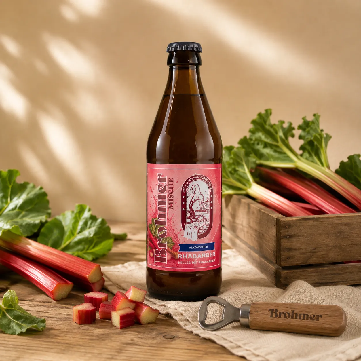 Rhabarber_00 Brohmer Landbräu Rhabarber 0,0 %vol – Bild 1